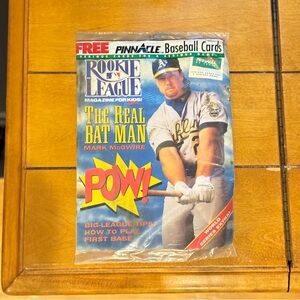 1992 Rookie League Magazine Mark McGwire Sealed – Vintage MLB Collectible
